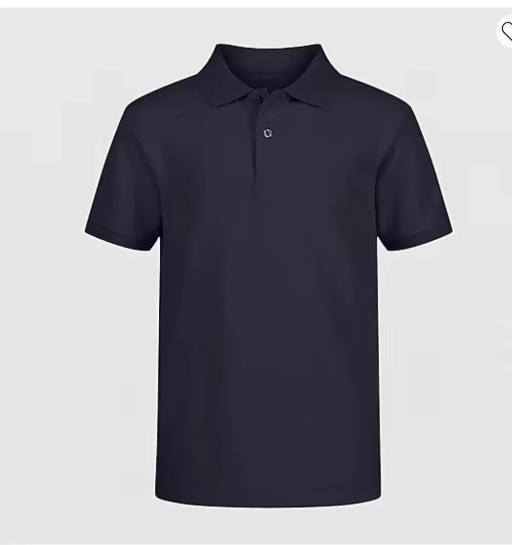 NEW! Izod XL 14 Short Sleeve Stretch Pique Uniform Polo Shirt Navy